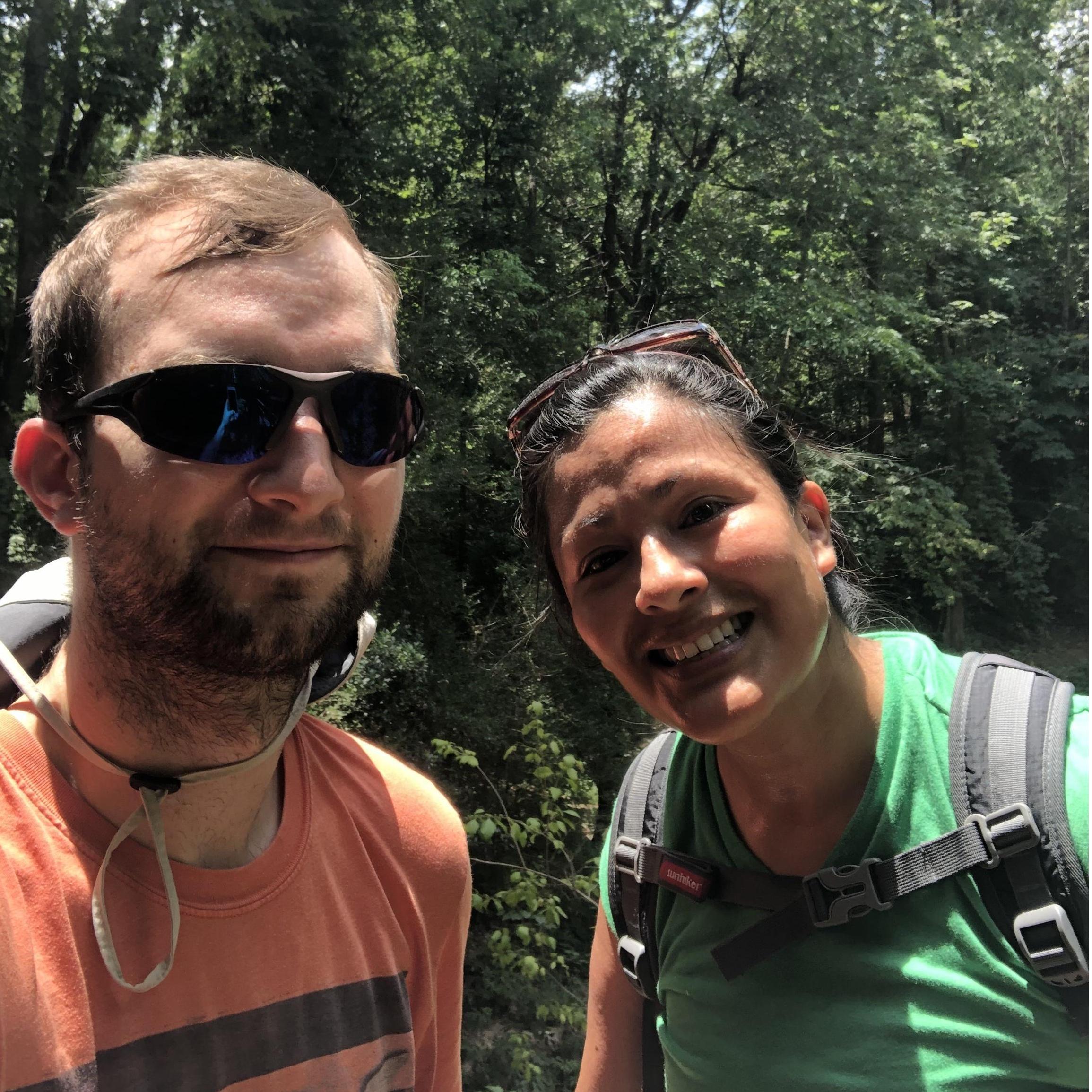 Enjoying a sunny day at the Houston Arboretum & Nature Center