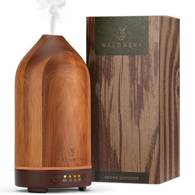 WALDWERK Diffuser (100ml) Made of Premium Acacia Wood - Essential Oil Diffuser for a Pleasant Indoor Atmosphere - Diffusers for Home - Aromatherapy Diffuser - Oil Diffuser