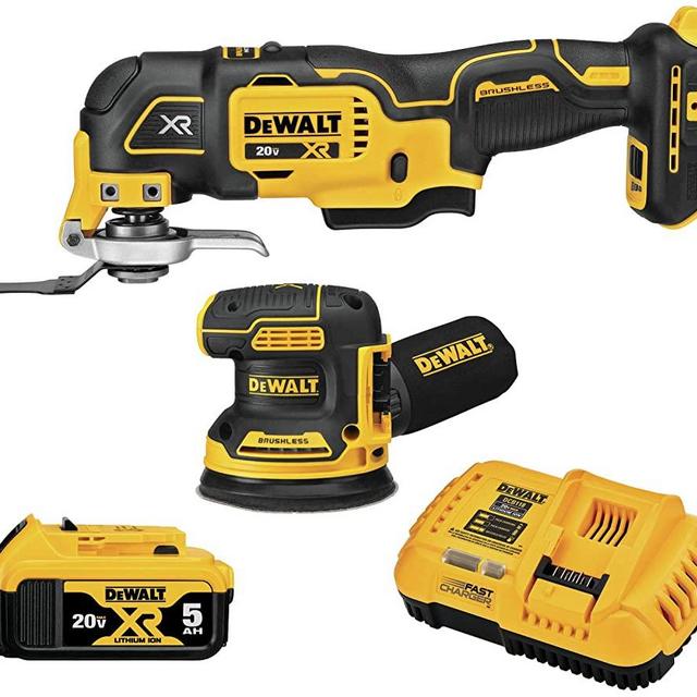 DEWALT 20V MAX XR Sander & Multi-Tool, Woodworking Kit, 2-Tool (DCK202P1)