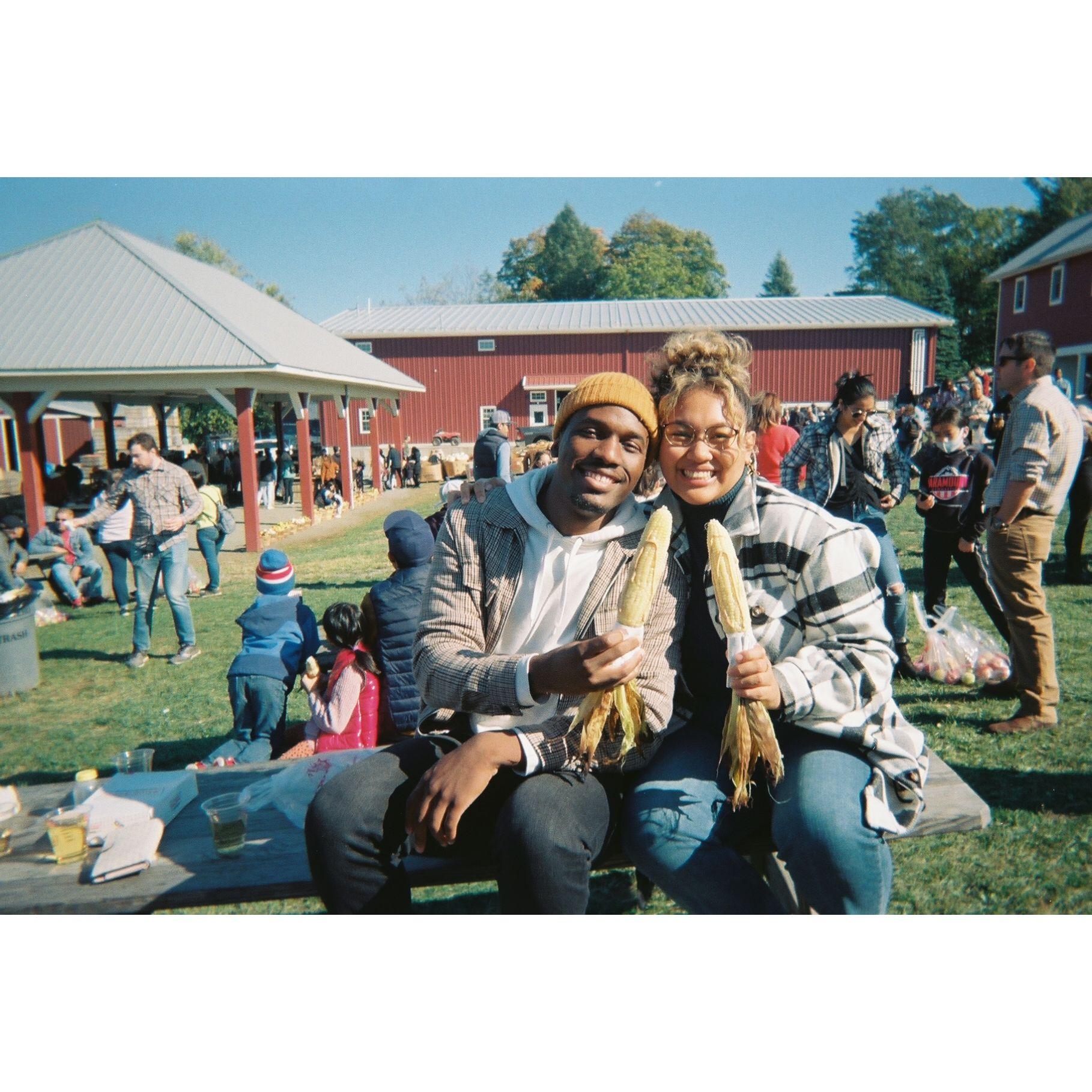 Chad's first time joining the Acosta apple picking tradition 10/2022