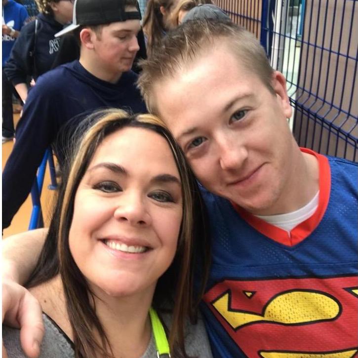 Just being the big kids that we are for Superman's Birthday.