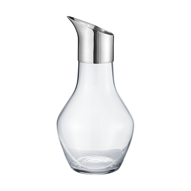 Sky stainless steel and glass water pitcher | Georg Jensen