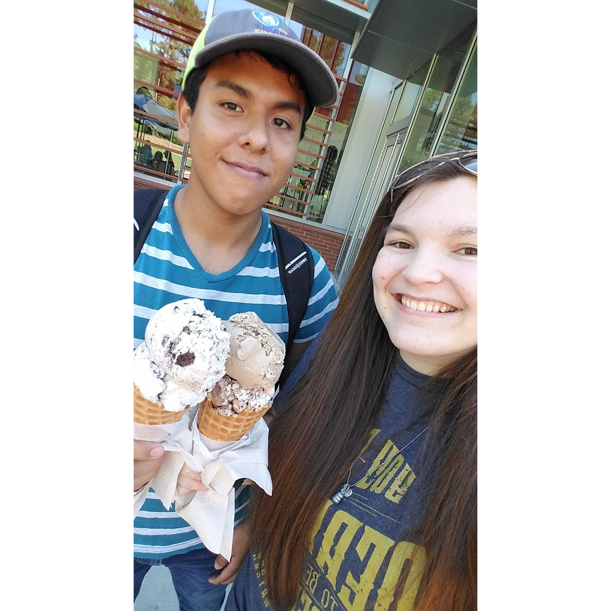 Howling Cow icecream at Talley