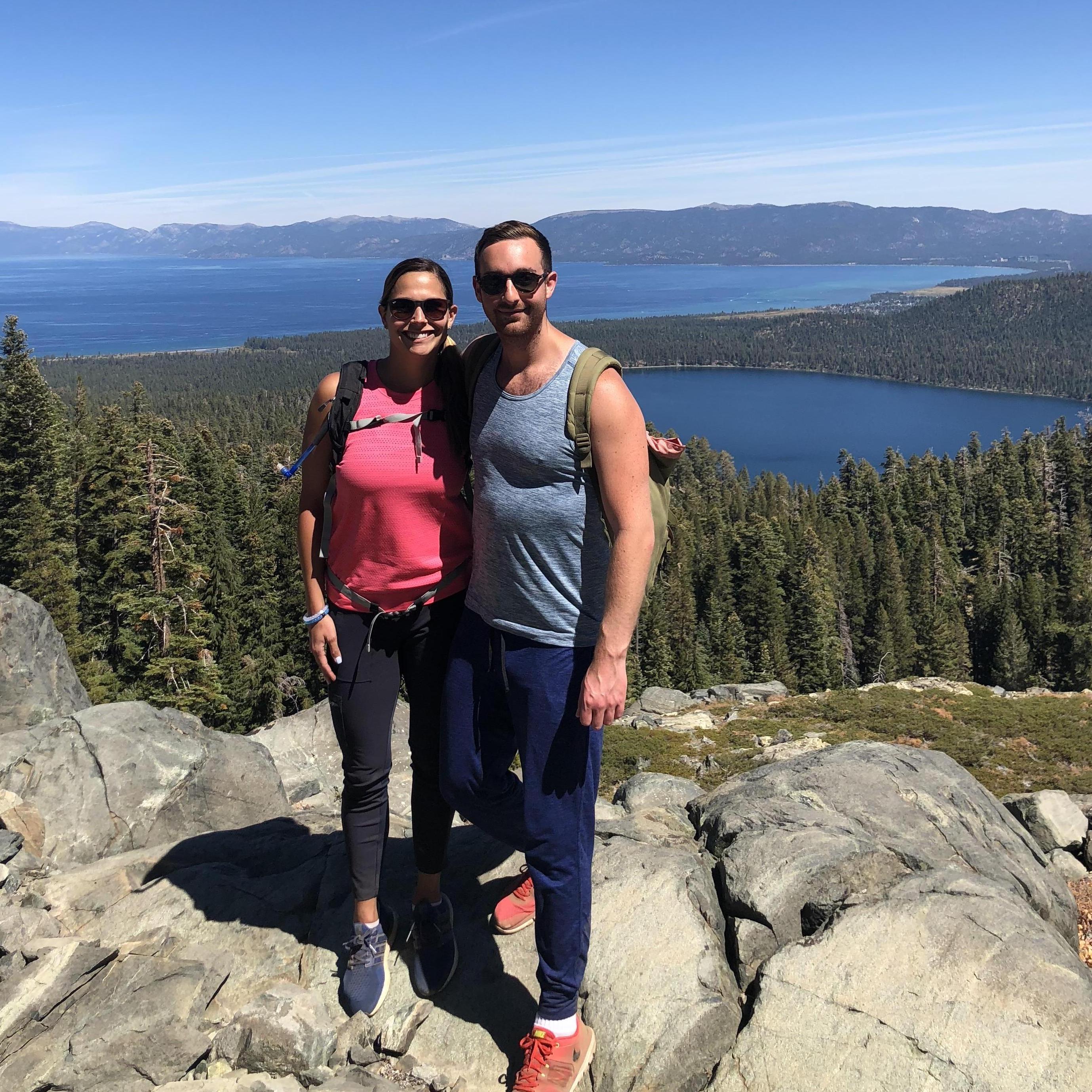 Hiking Mt. Tallac in Lake Tahoe, one of our favorite places to go!