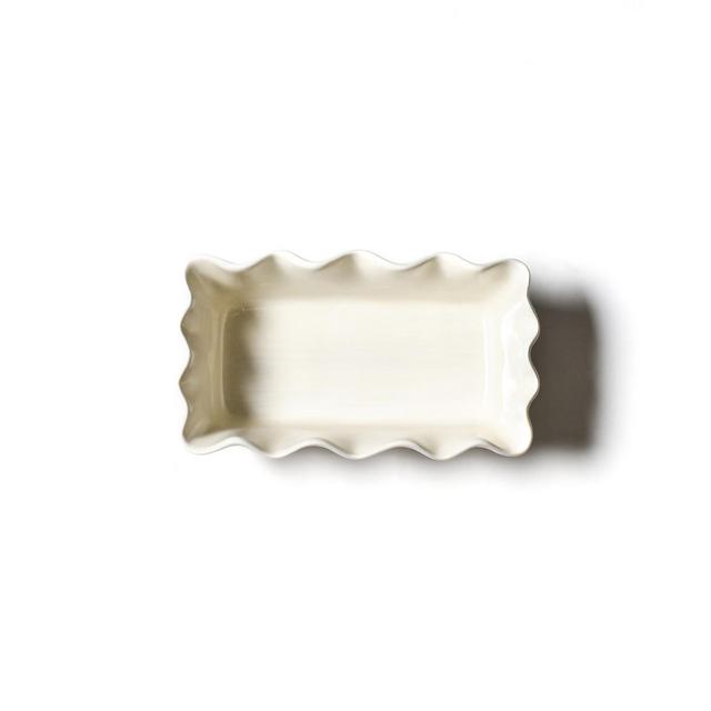 Coton Colors Signature White Ruffle Loaf Pan