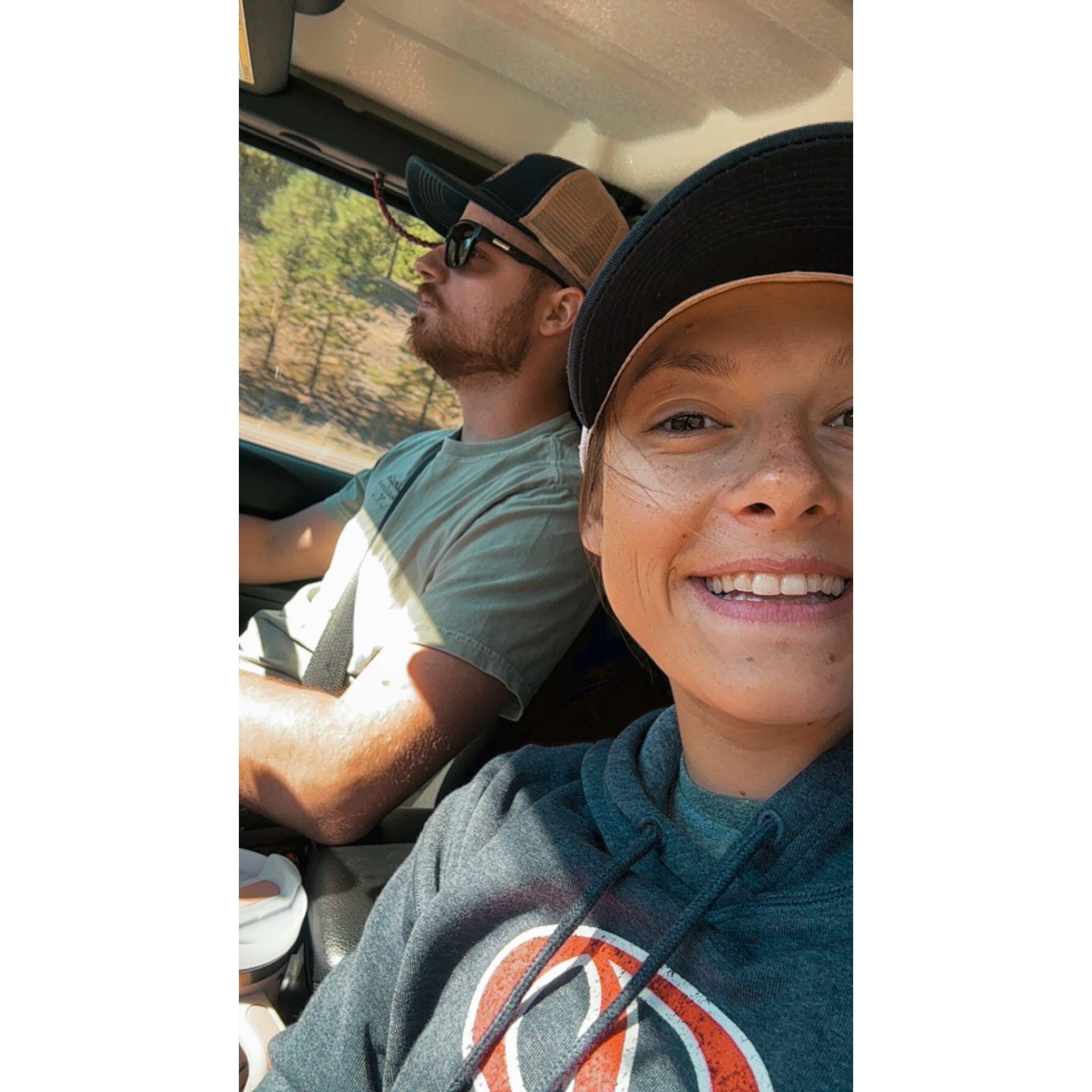 First road trip together in the Silver Bullet!