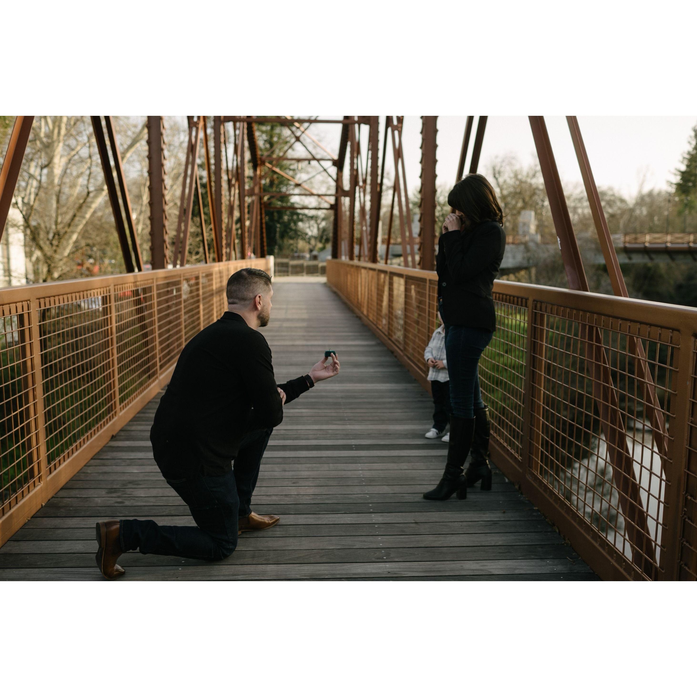 The moment I said "YES!"