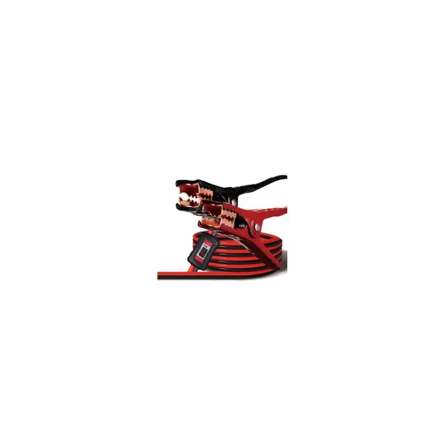 Justin Case 16ft Smart Booster Cable: 6 AWG Jumper Cables, 225 Amps, 3000 Peak Power, 1 Year Warranty