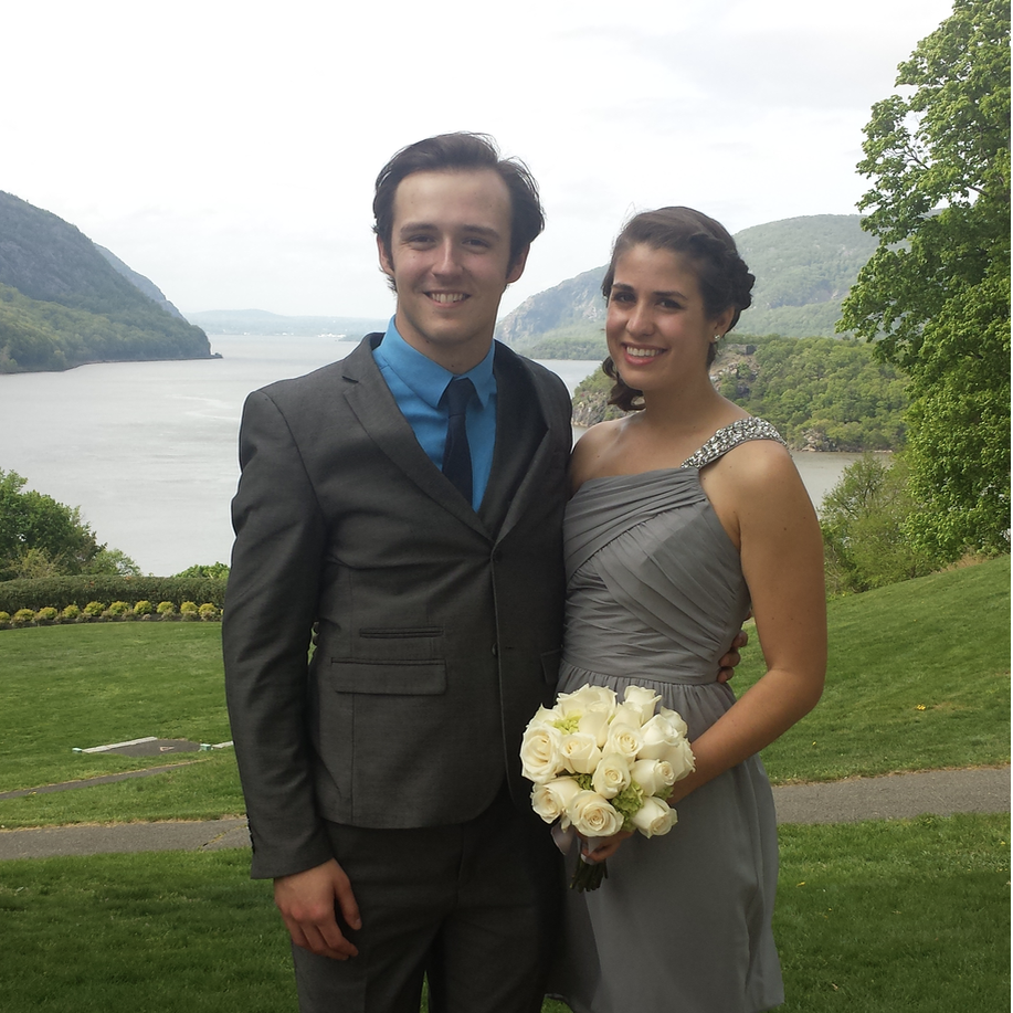 Our first wedding as a couple - Katy's sister's wedding, just before graduating college