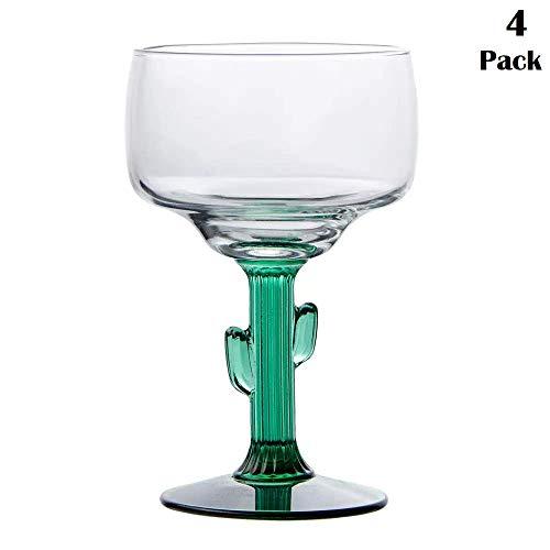 Libbey Cactus Margarita Glasses, Set of 4 (12 oz)
