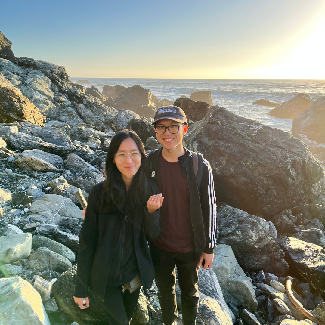 The Proposal - Nov 2022. We went on a road trip with Handi, Daniel, and Josh. David proposed to Fe at Jade Cove.