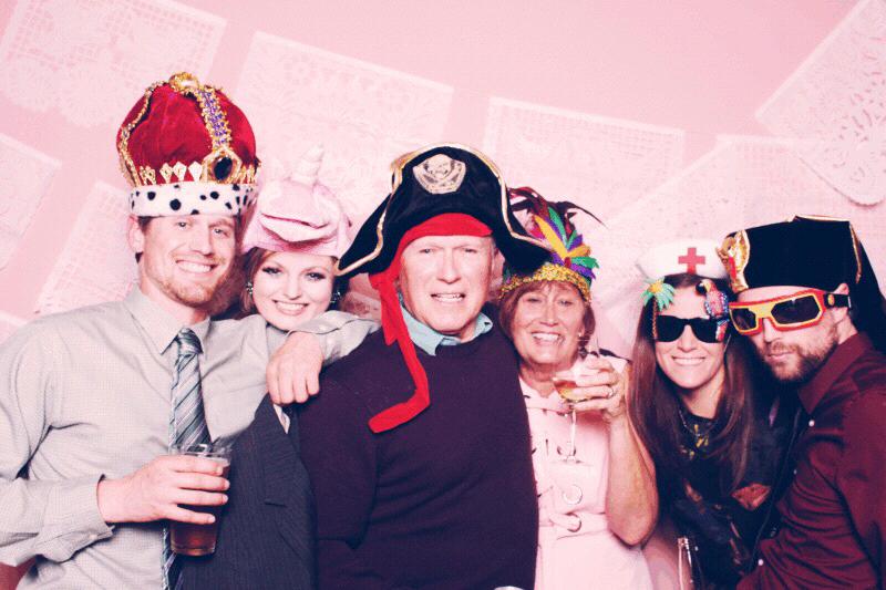 Enjoying the photo booth at Sam and Liz Sussman's wedding. April 2018.