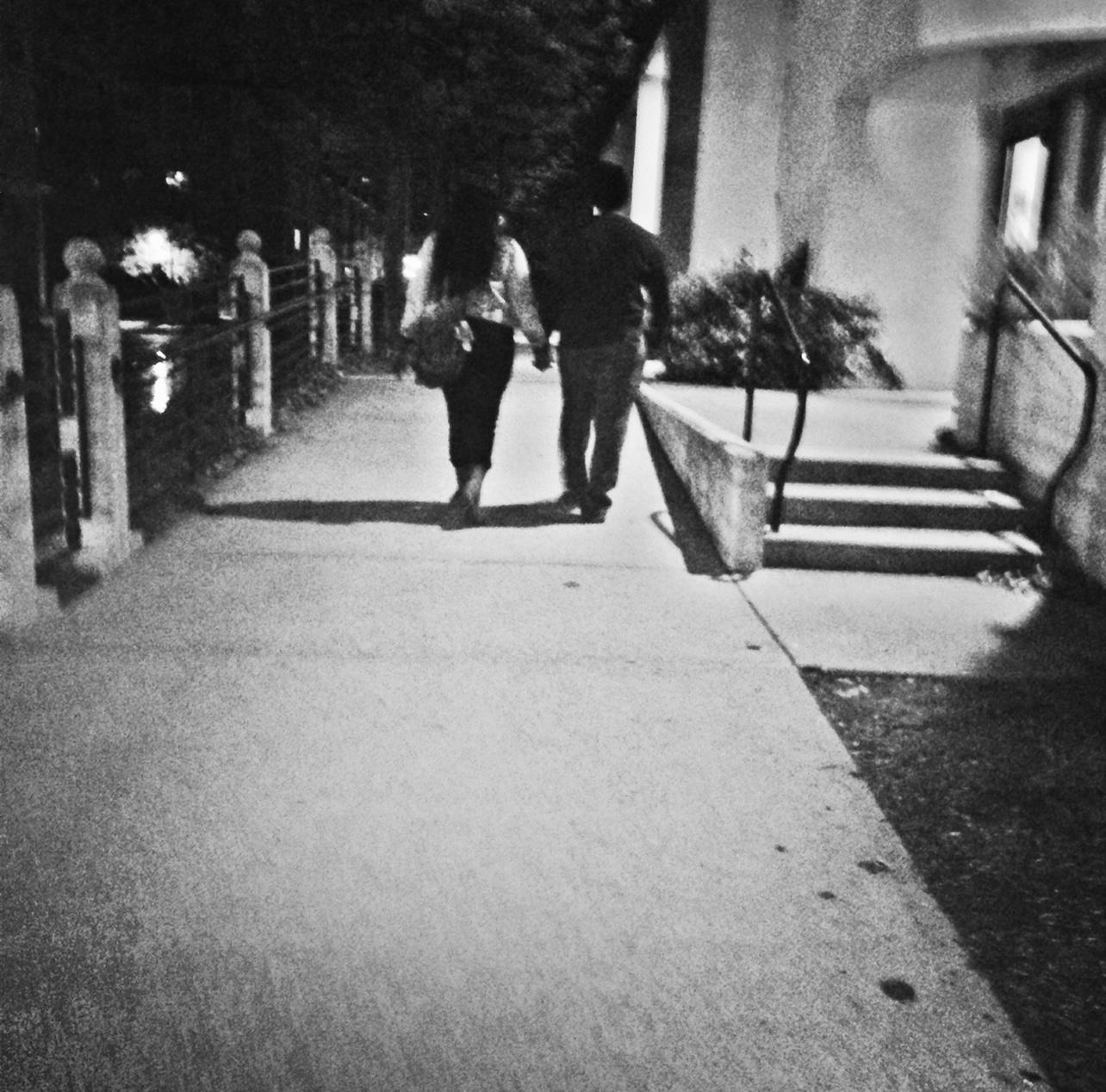 2014 One of our first dates walking the canal in Indianapolis, Indiana.