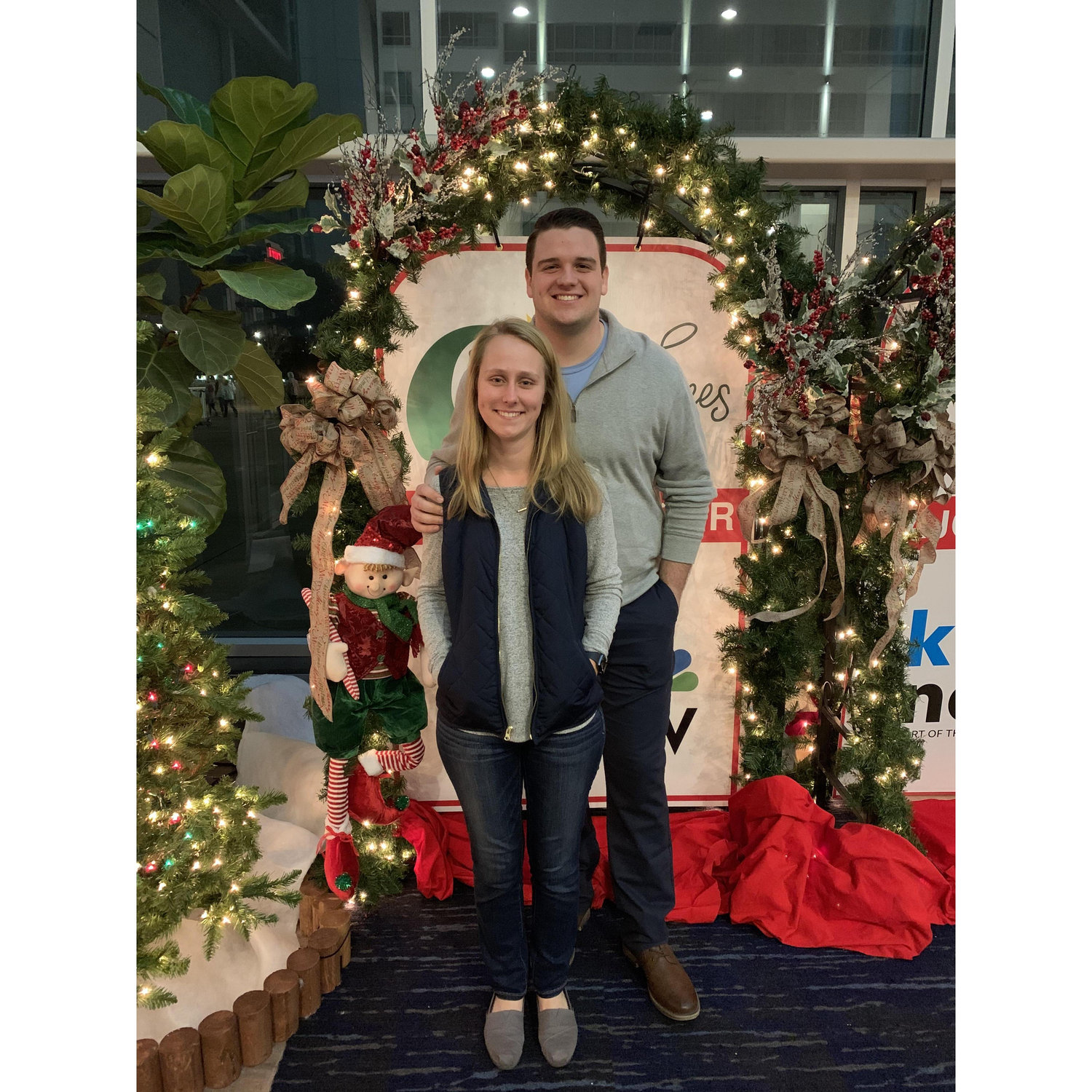 We love this picture we took during our first holidays together. It’s also one of Luke’s favorites!