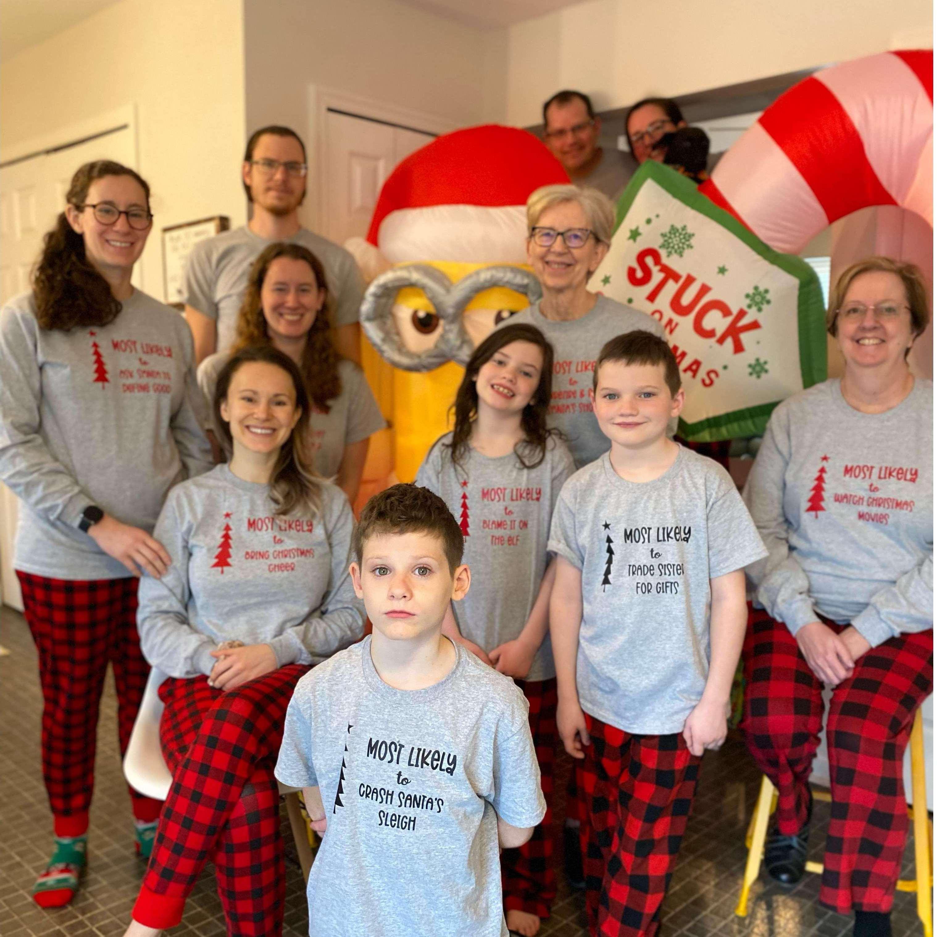 Family and matching outfits are everything