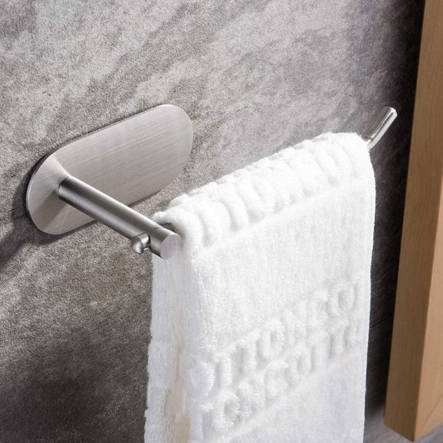 SUNTECH Hand Towel Holder/ Towel Ring - Self Adhesive Towel Bar for Kitchen and Bathroom No Drilling