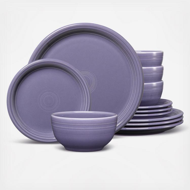 Fiesta, Bistro Coupe 12-Piece Dinnerware Set, Service for 4 | Zola