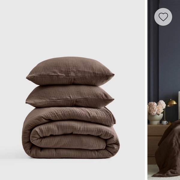 Organic Airy Gauze Dream Quilt - Chocolate, Twin