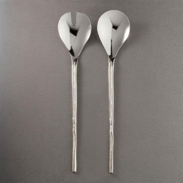 Chai Silver Salad Servers Set of 2