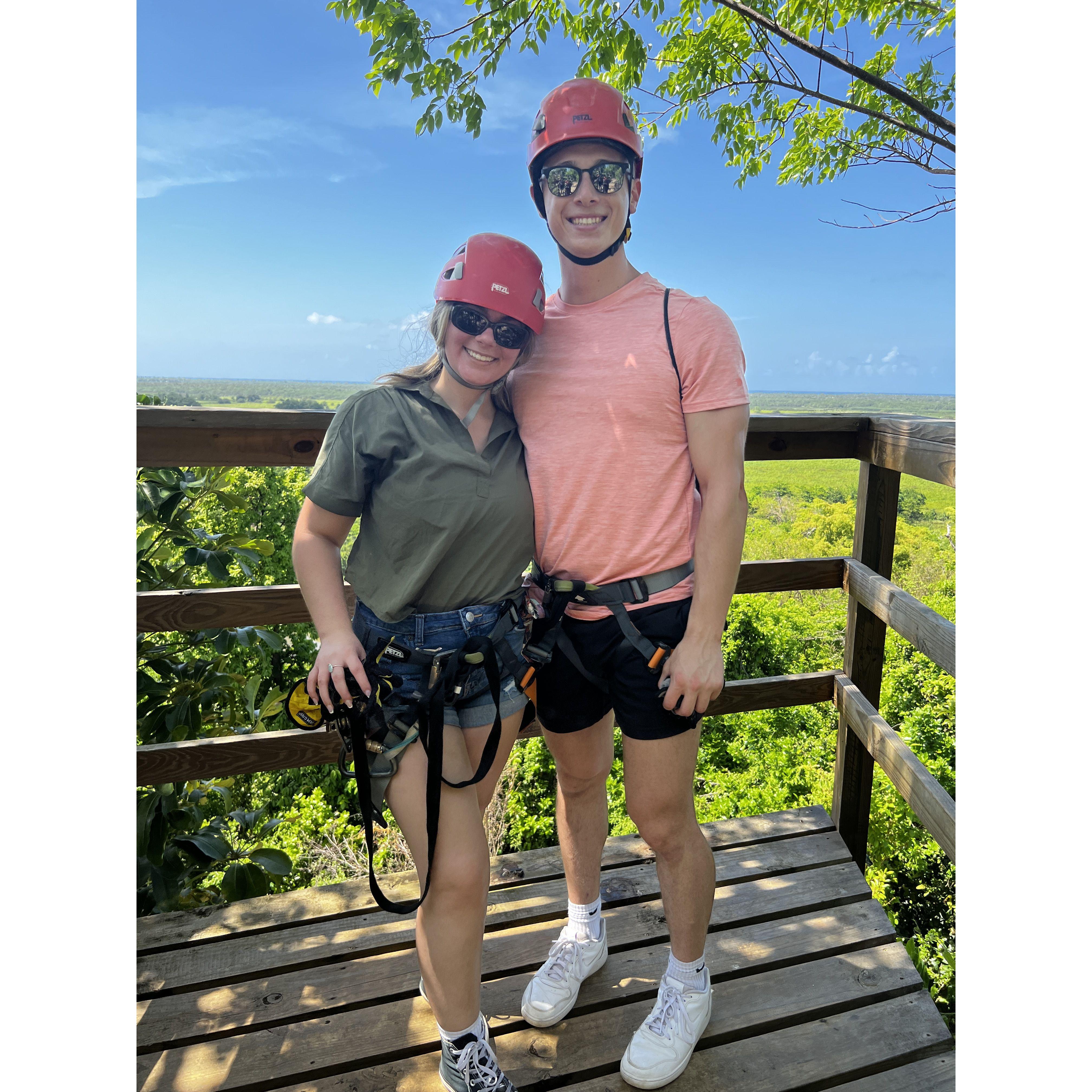 Zip lining in Puerto Rico! May 2023
