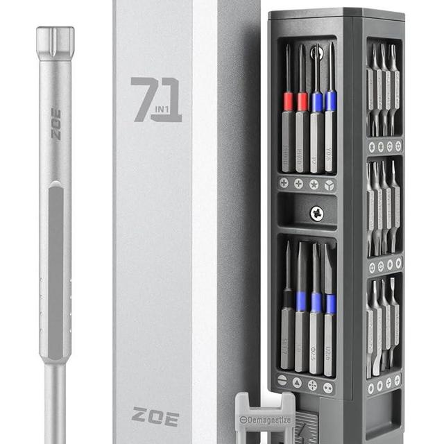 Precision screwdriver set,71 in 1 small screwdriver set with case and magnetizer,Mini magnetic screwdriver set for Tablets,PC,phones,Watches,Toys,Cameras,Eye glass repairing kit,mini tool kit