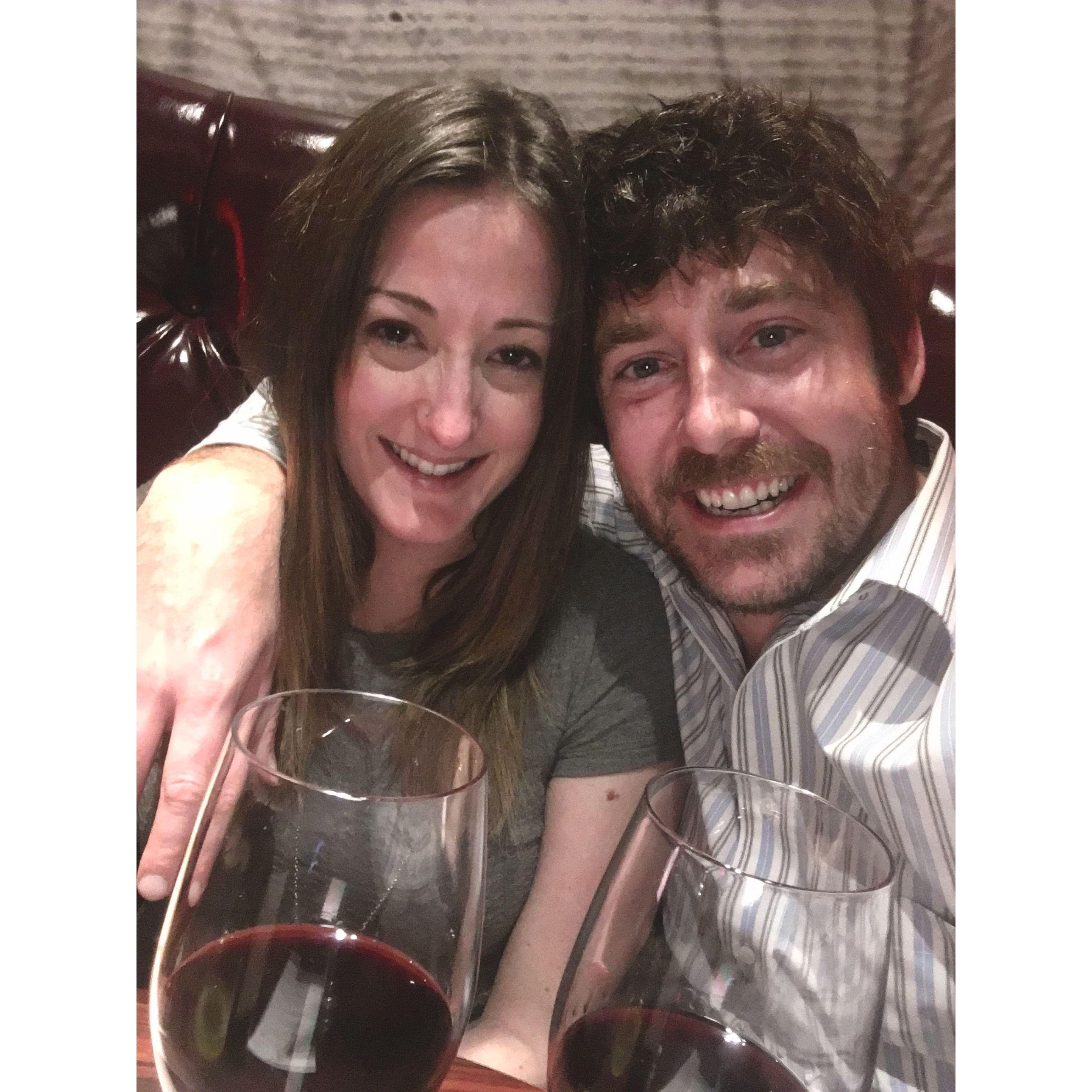 Italian food and wine on Elly's birthday!
