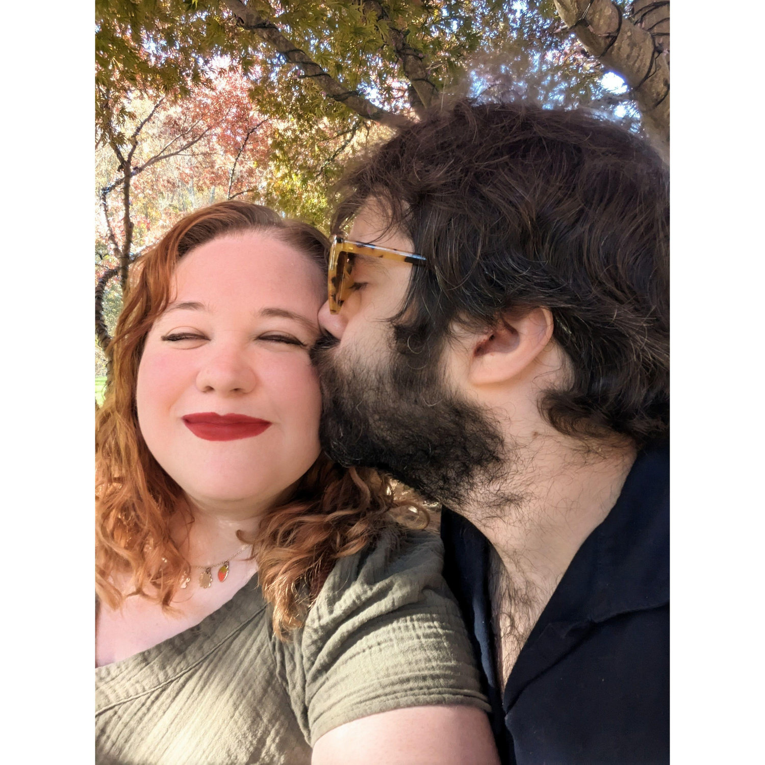 Spending time at Brookside Gardens.