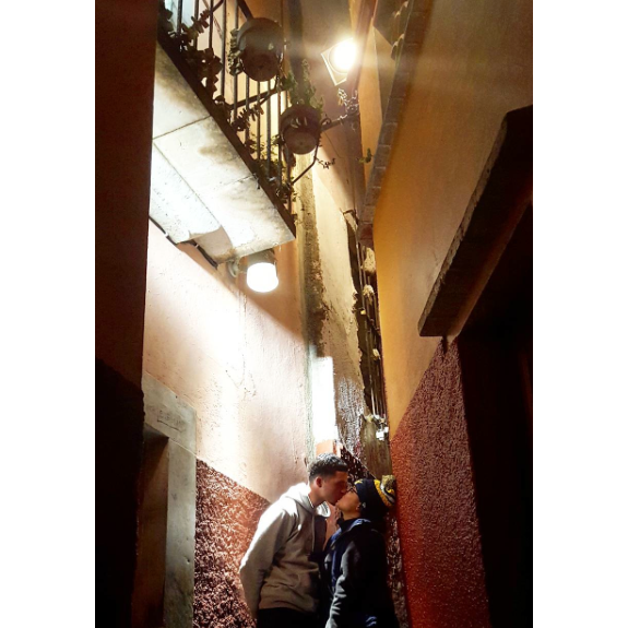 En el callejon del beso en Guanajuato, Mex.