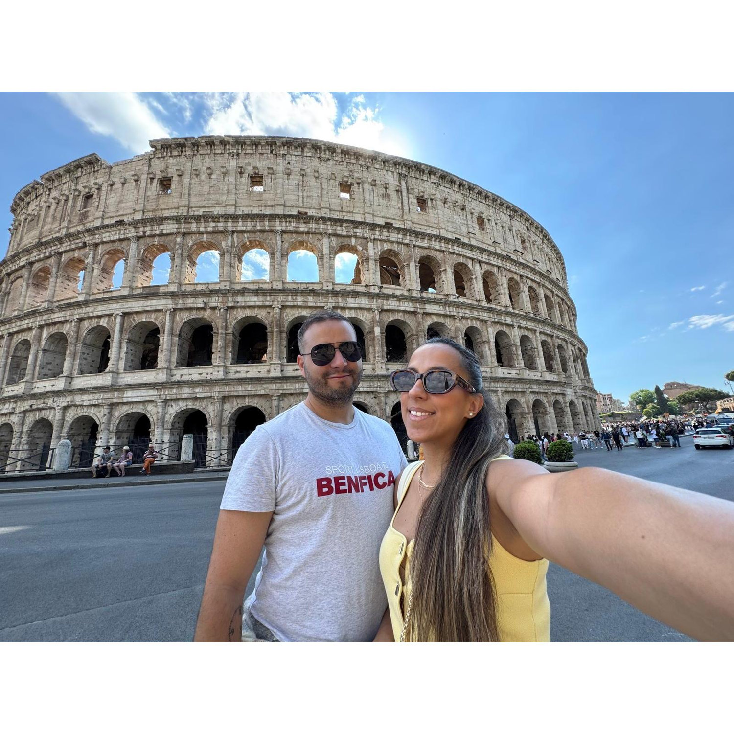 A nossa primeira viagem juntos a Roma