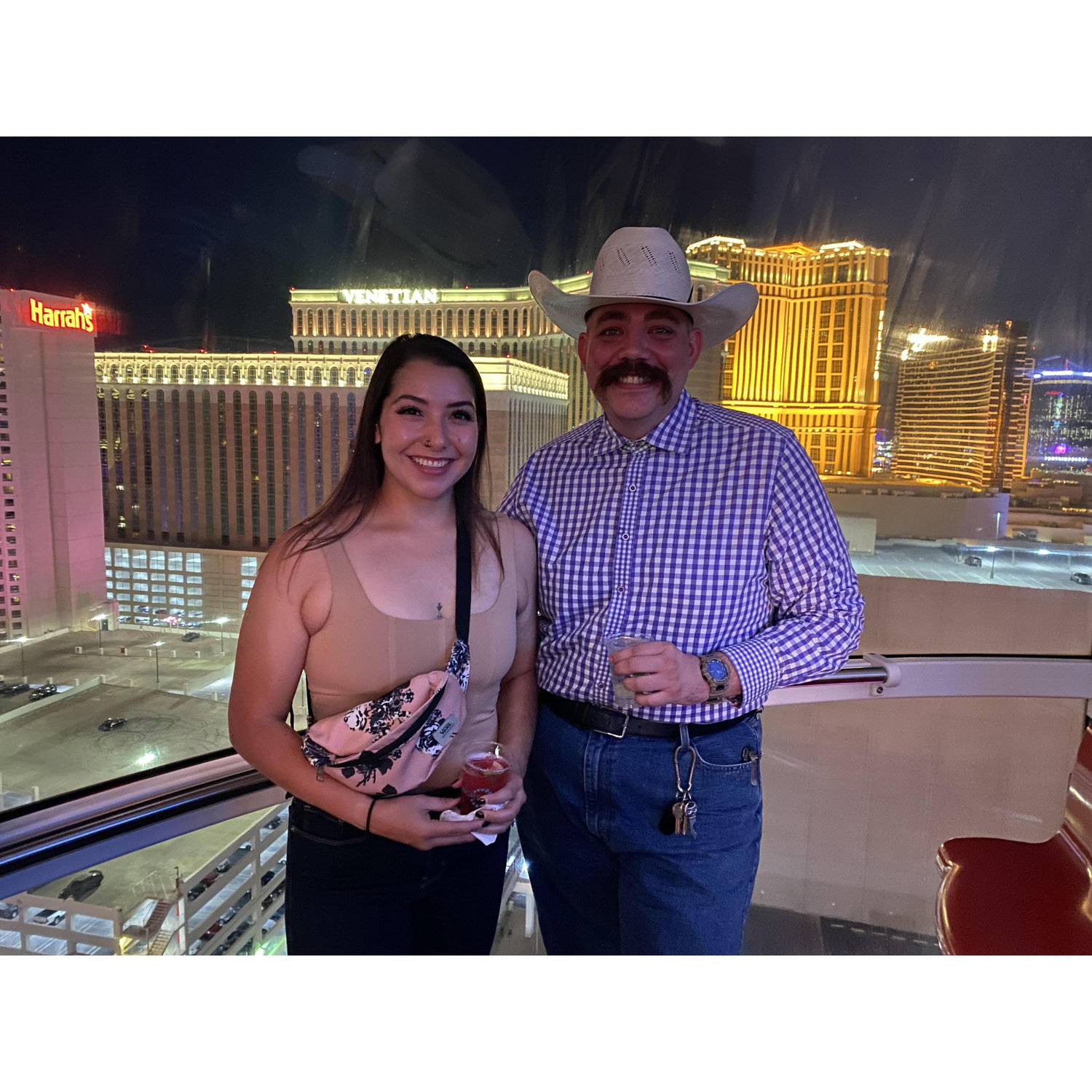 The view from the Las Vegas High Roller Wheel.