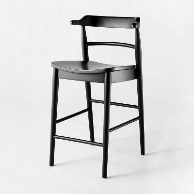 Kaysville Curved Back Wood Counter Height Barstool - Threshold™ designed with Studio McGee