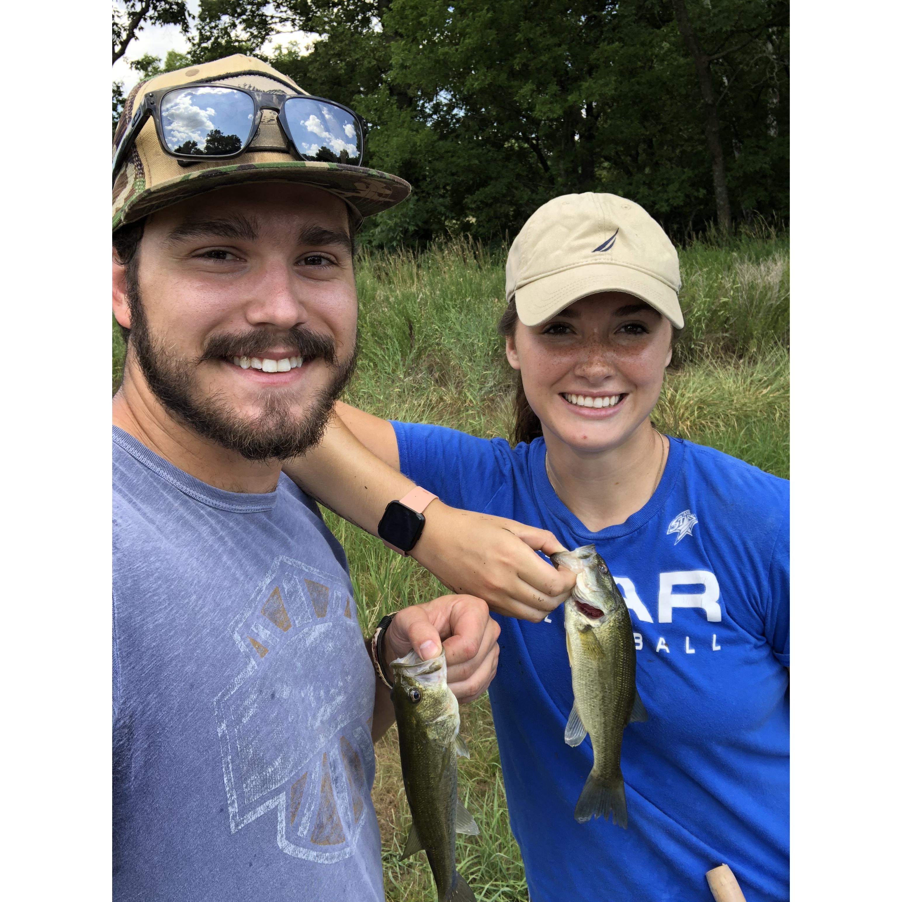 Our first time fishing!