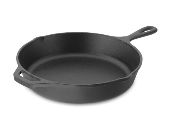 Lodge Round Cast-Iron Fry Pan, 10"