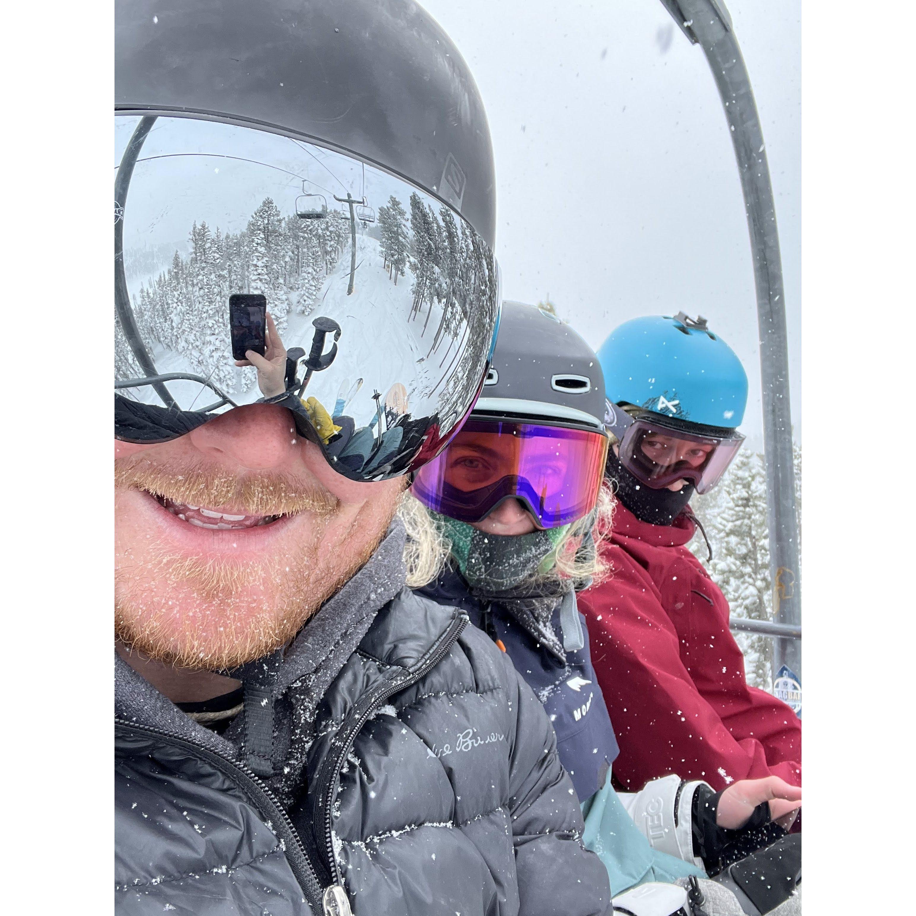 We spent our time in Red Lodge together when Cass wasn't on fire assignments skiing...