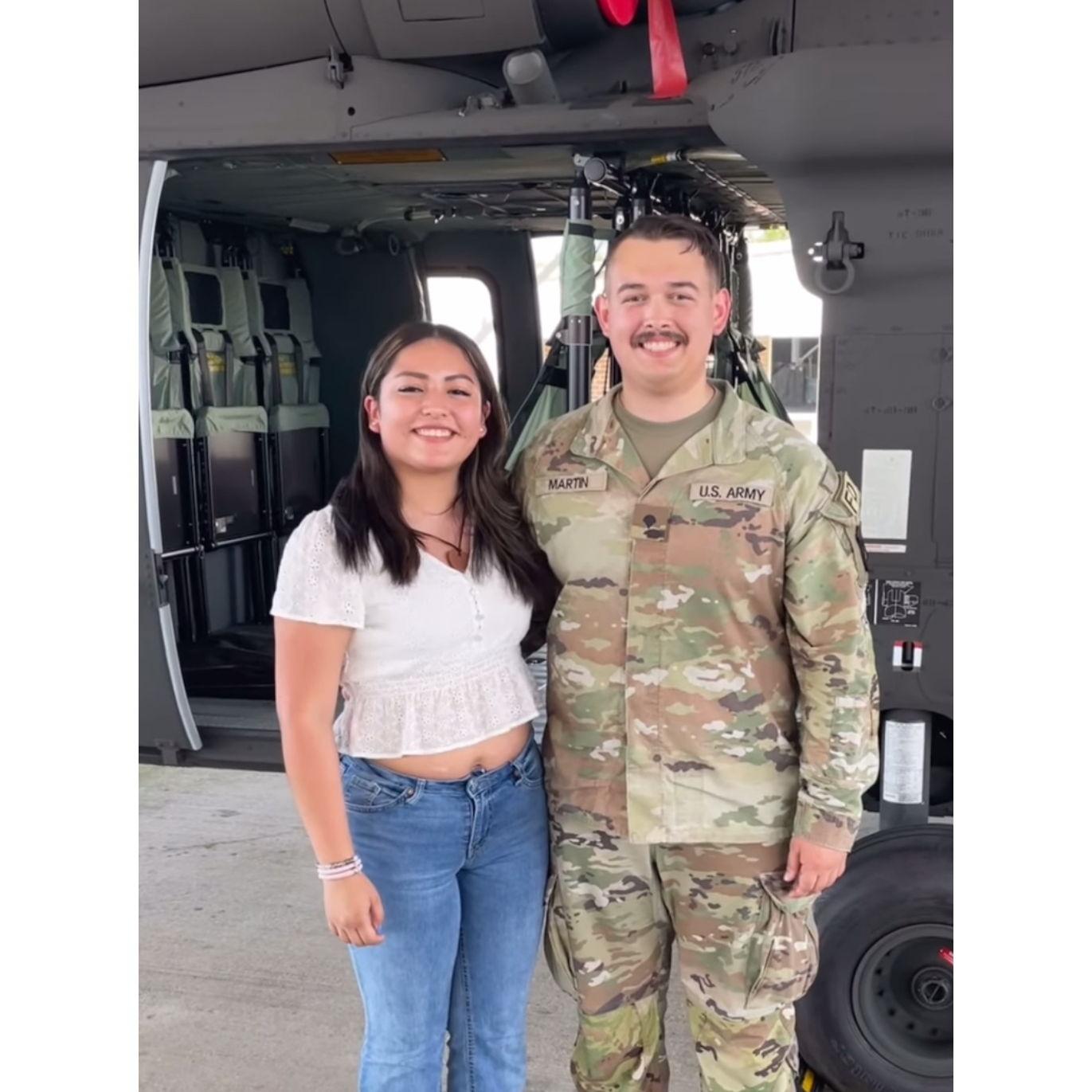Our last picture together before Cameron's deployment