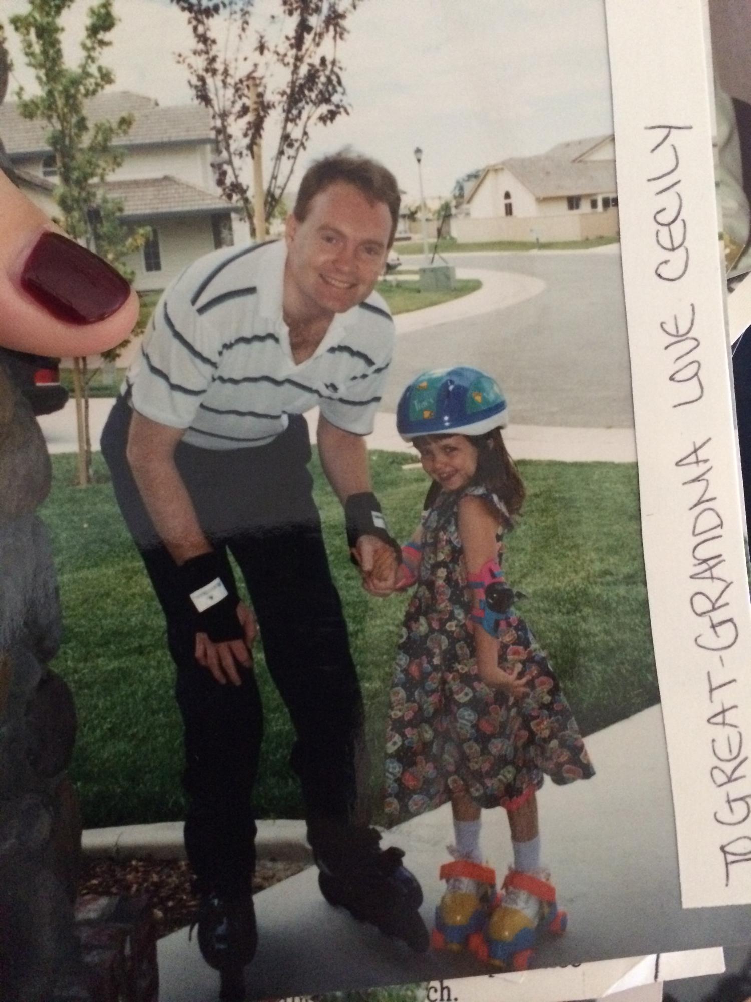 Cecily and her dad Jeff
