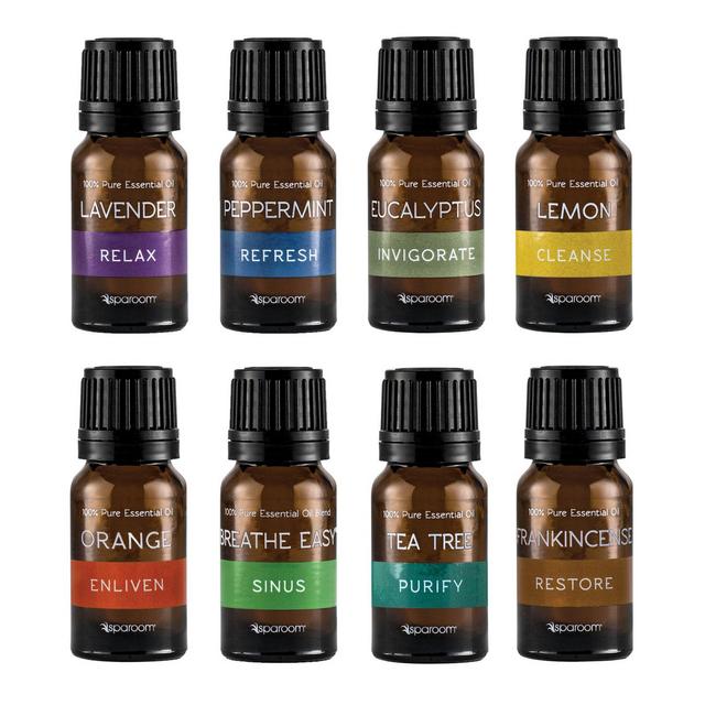 SpaRoom® HALLS 8-Pack 10 mL Essential Oil Set