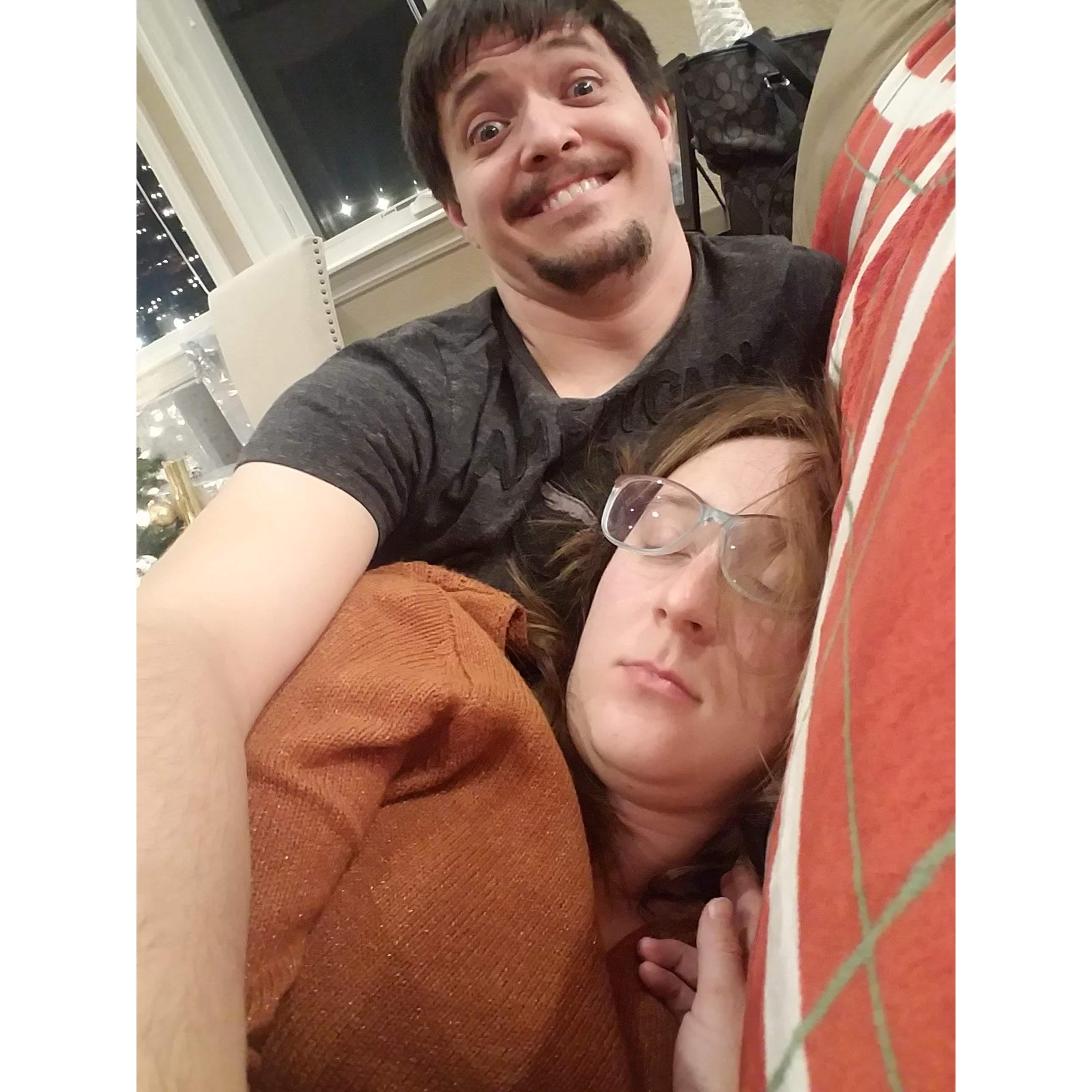 Moscow mule night was to much for me but Dylan sure had fun!