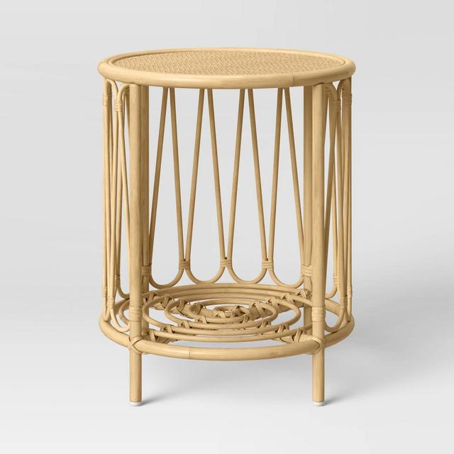 Rattan Bedside Table Natural - Pillowfort™