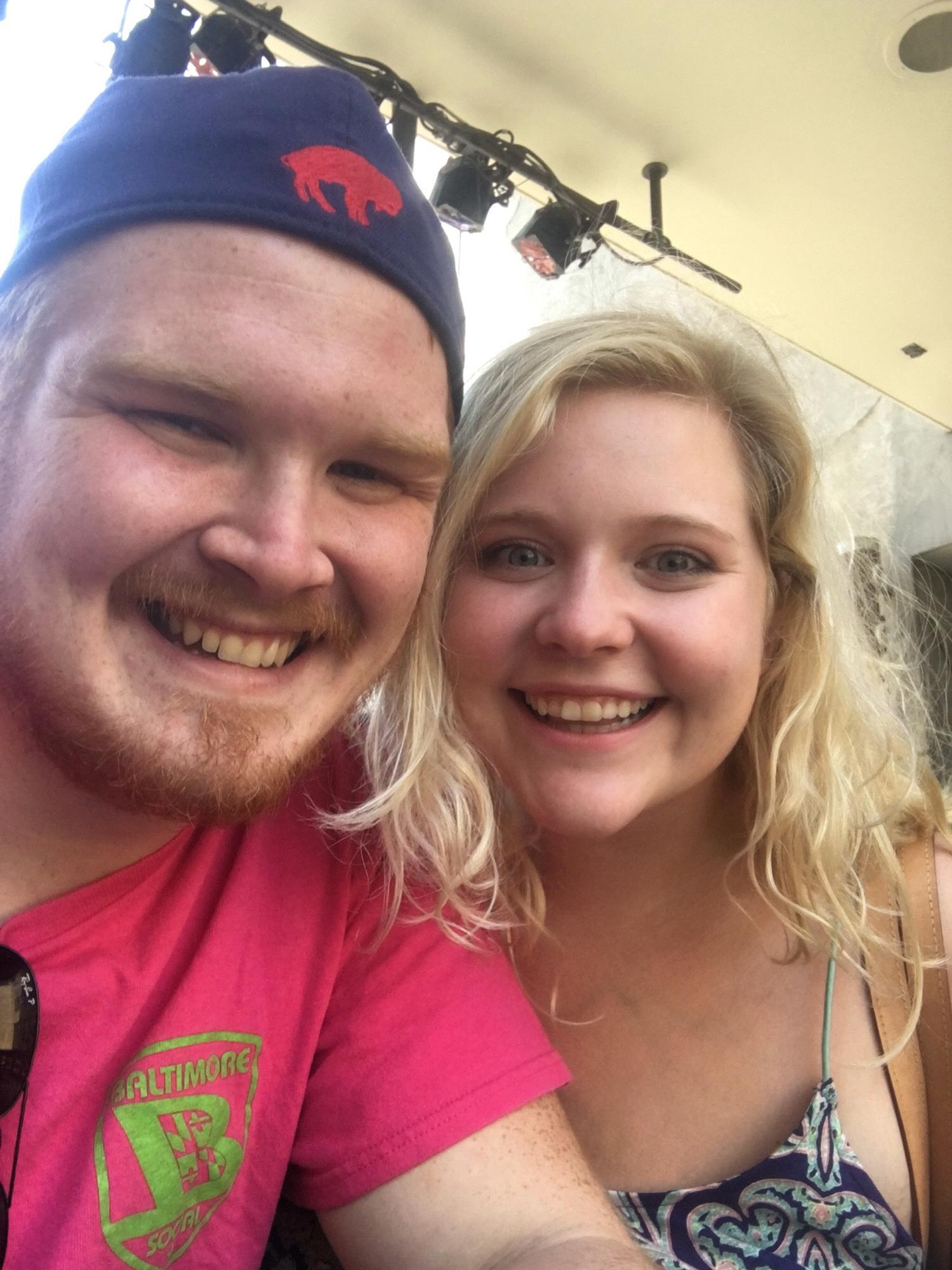 Our first picture together (Los Angeles)