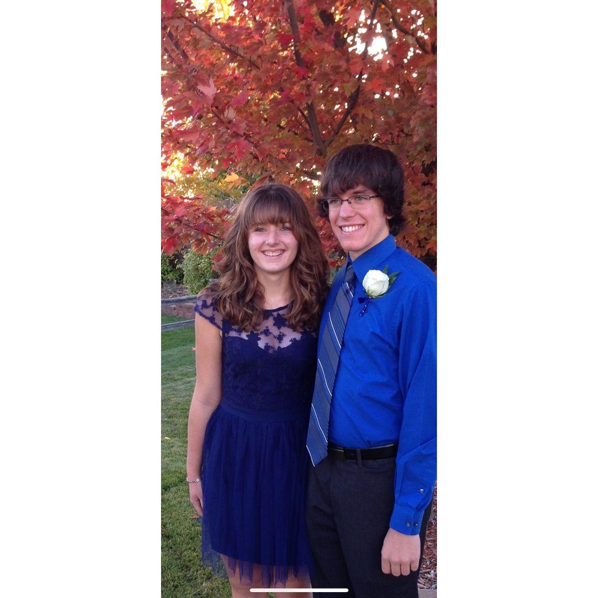 Homecoming the Fall of our junior year of high school (2014).