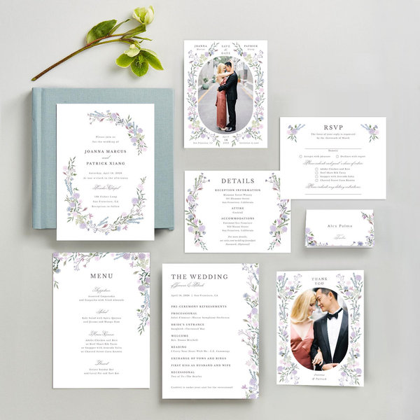 Zola Wedding Invitations - Laurelwood Portrait