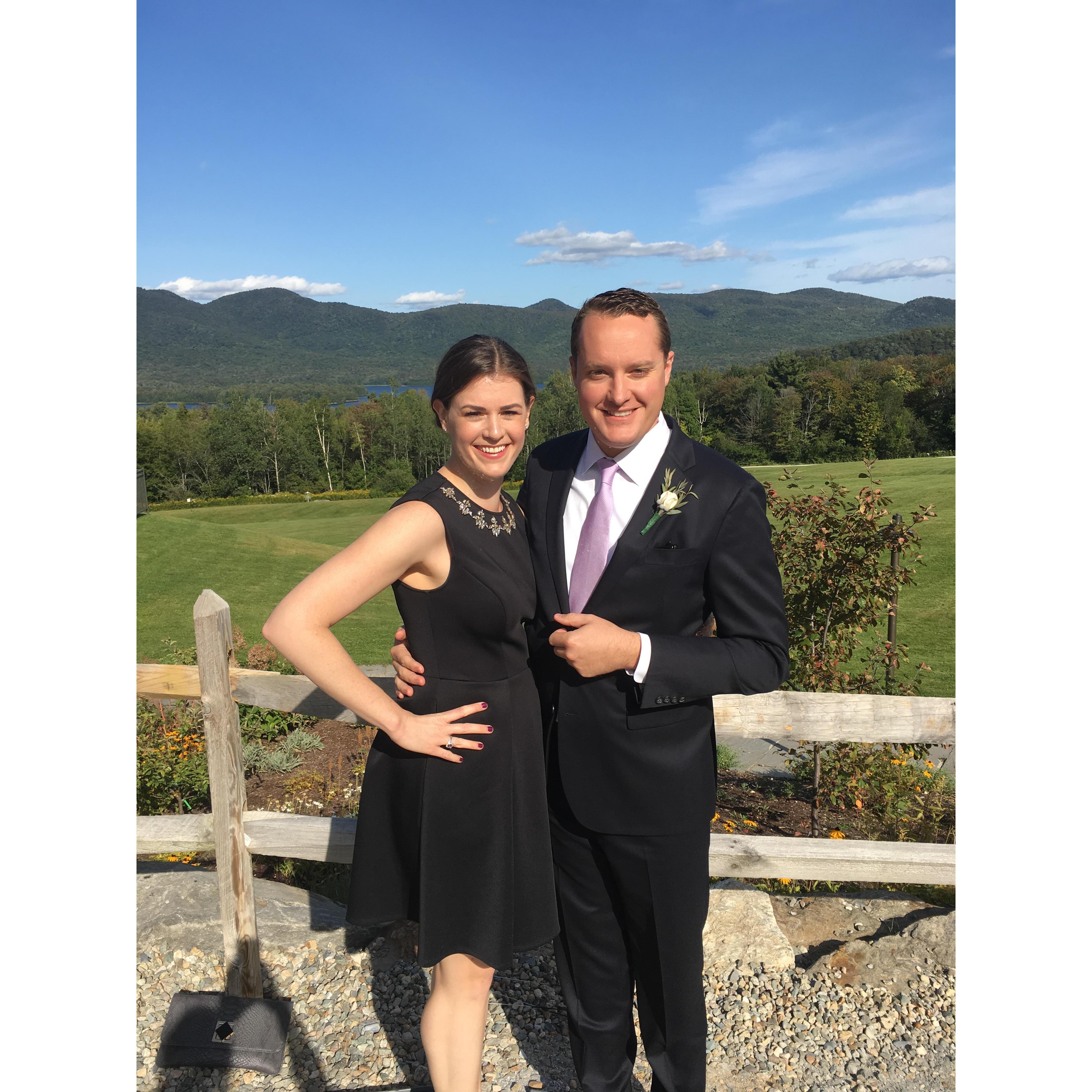 Celebrating the marriage of Kathleen (Kevin's sister) and Tom and September 2017 on a beautiful day in Vermont.