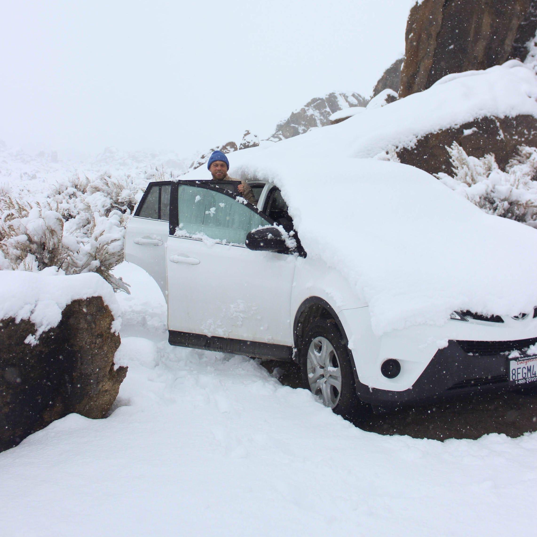 It got down to -7 at night... Justin was a trooper for agreeing to go - it was an adventure to say the least!