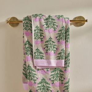 Eudora Cotton Towel Collection -Hand Towel Pink