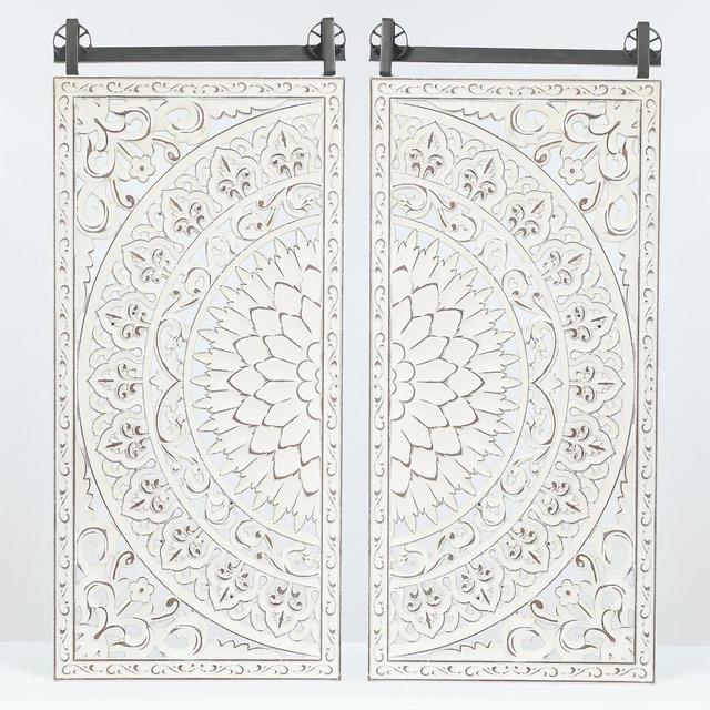 Decorative Carved Floral Wall Décor