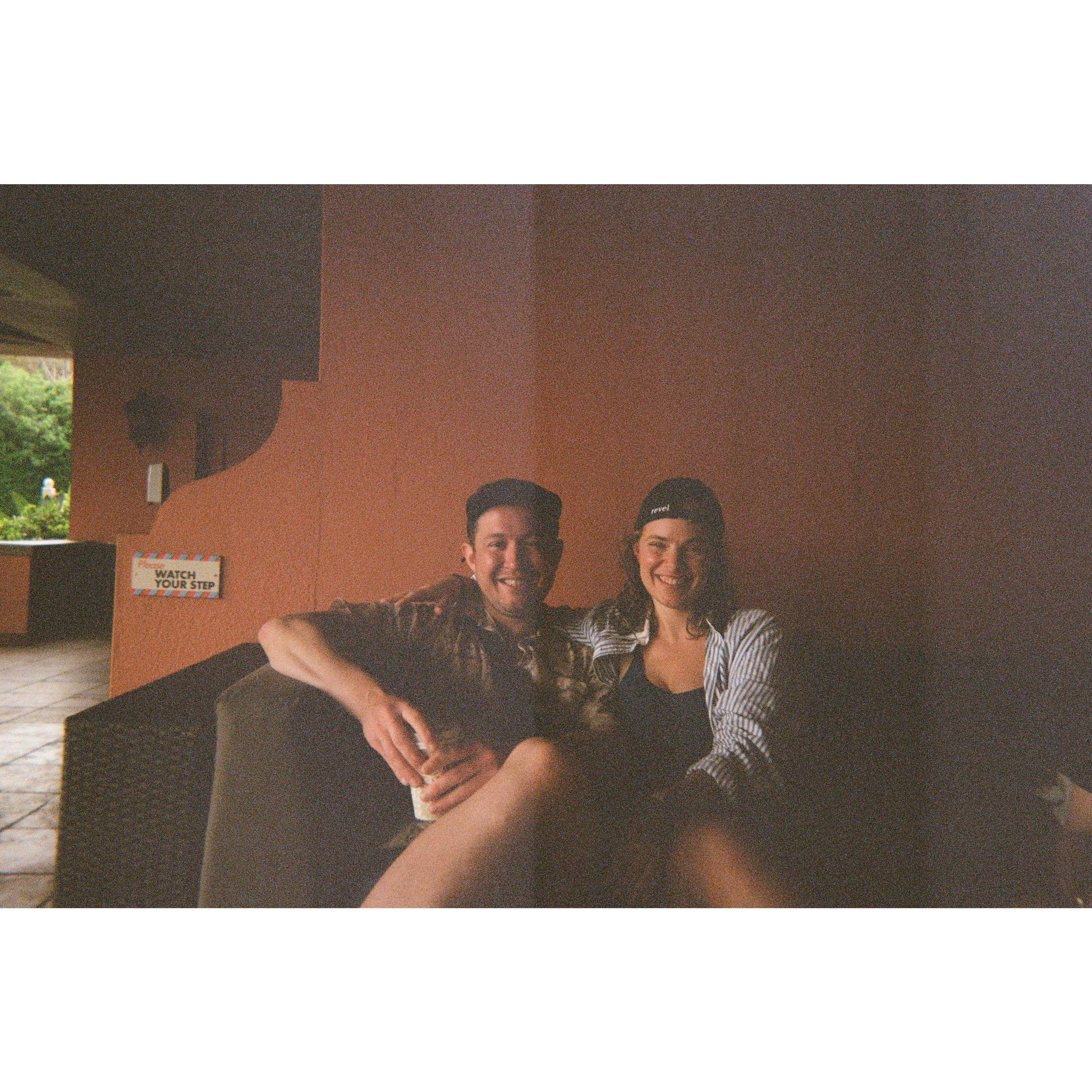 One of us probably lost at cards right after this photo was taken in Bermuda.