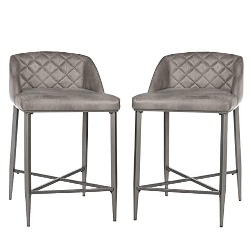 Hillsdale Furniture Phoenix Counter Height Stool (Set of 2), Gray