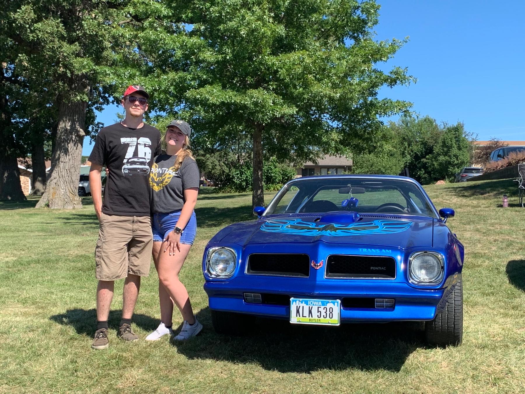 Parkersburg Car show when he got 3rd place in his class!