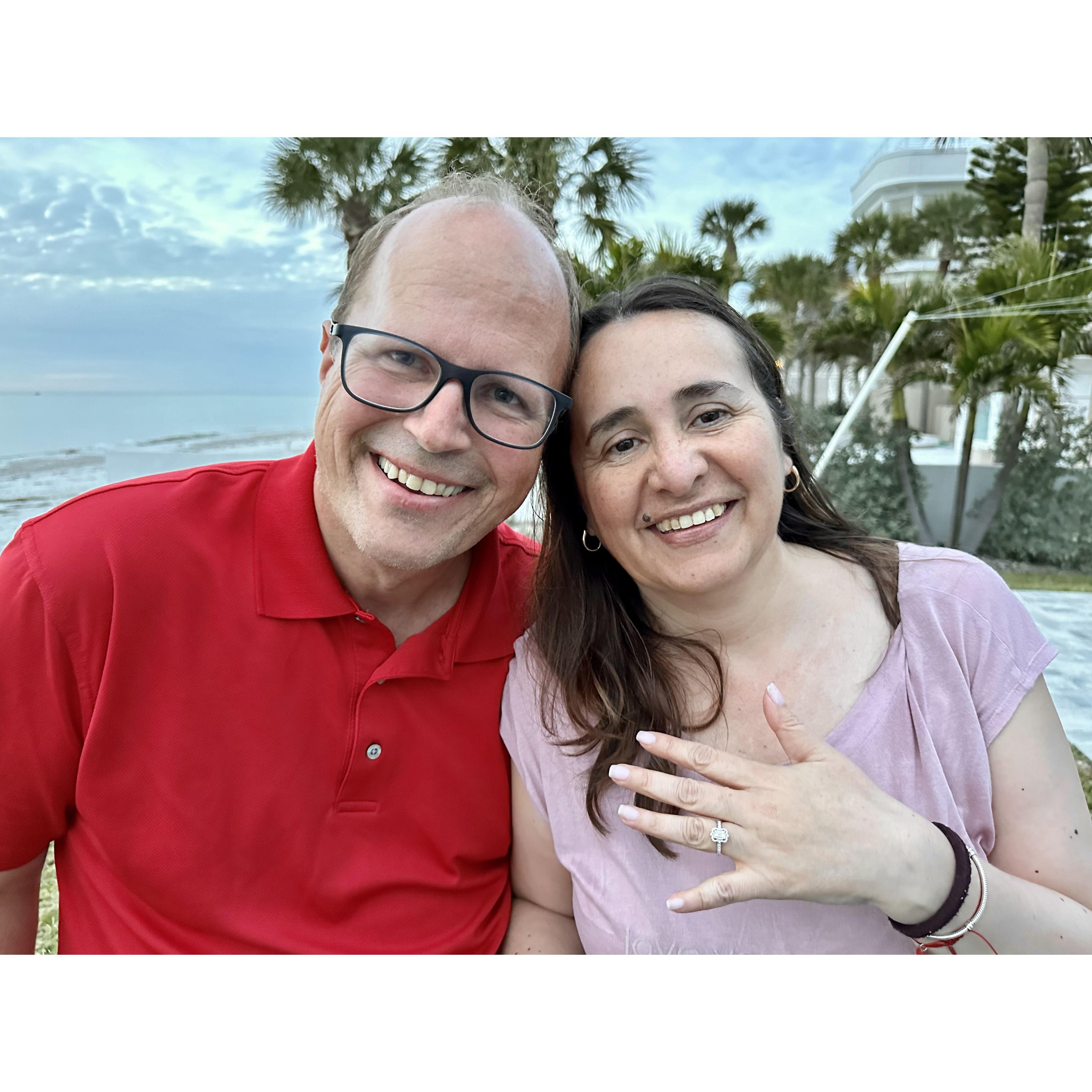 The moment after she said, "I do!"